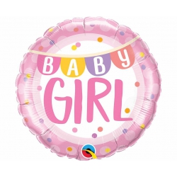 Balon foliowy z helem 58489 Baby Girl 18 cali