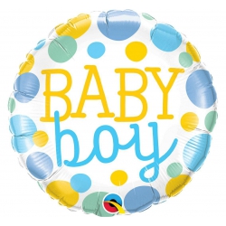 Balon foliowy z helem 53834 Baby Boy 18 cali