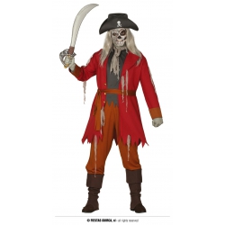Strój pirat widmo L 52/54 88351 czapka,  szalik, pasek, kurtka, spodnie